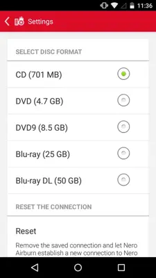 Nero AirBurn android App screenshot 0